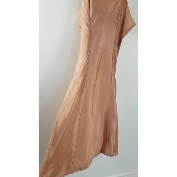 Vintage Francine Women's Sz. 40/M Nude 60's Slip/Dress Midi Length - Picture 3 of 7